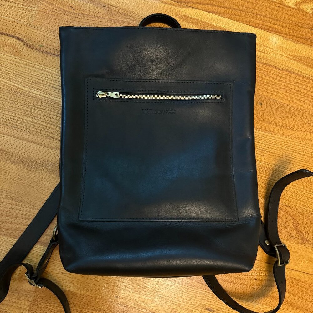 Portland Leather Laptop Backpack
